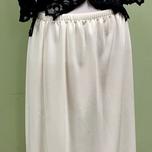 🆕 classic plus size 18 long white skirt ANTHONY RICHARDS
